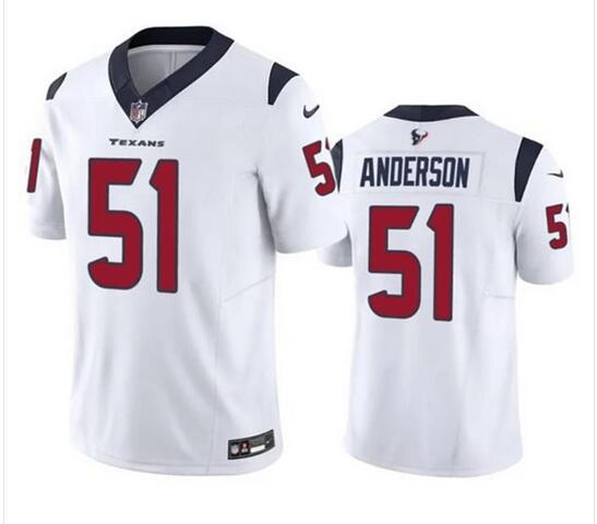 Men Houston Texans 51 Will Anderson Jr. 2023 F.U.S.E. Vapor Limited Stitched white Jersey